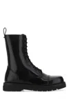 Valentino Sturdy Cap Toe High-top Boots In 0no