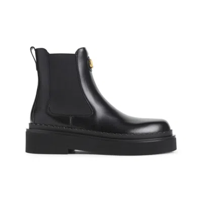 VALENTINO GARAVANI BLACK LEATHER BOOTS