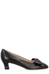Valentino Bowow 45 Laminated Leather Pumps