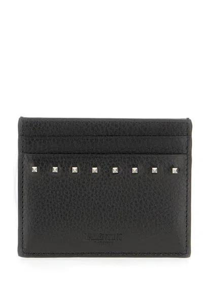 Valentino Garavani Black Leather Card Holder