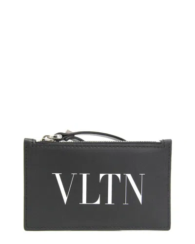 Valentino Garavani Valentino Black Leather Coin Purse (authentic Pre-loved)