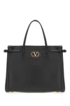 Valentino Black Leather Handbag In Nero