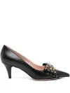 Valentino Studded Bow-detail Pumps In Black