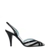 Valentino Black Leather High Heel Pumps In Black