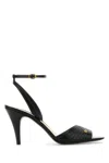 Valentino Ladycrush 85 Leather Sandal In Nero