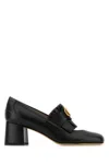 Valentino Garavani Vlogo Signature Fringed Calfskin Pumps 55mm Woman Black 40 In Black