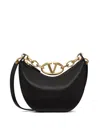 Valentino Small Vlogo Moon Leather Shoulder Bag