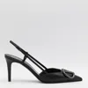 Valentino Vlogo Pointed Toe Slingback Pump In Black