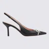 Valentino Garavani Leather Slingback With Patent Leather Toe