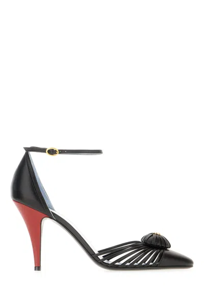 Valentino Garavani Black Leather Pumps