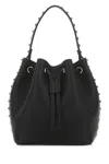 Valentino Women's Leather Rockstud Bucket Bag In Black