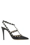 Valentino Rockstud 100 Slingback Pumps In Black