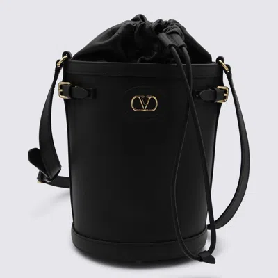 Valentino Garavani Black Leather Satchel