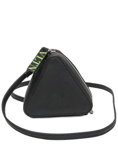 Pre-owned Valentino Garavani Valentino Black Leather Shoulder Bag (authentic Pre-loved)