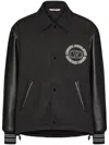 Valentino Men's Nylon Track Jacket In Black