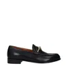Valentino Black Leather Slip-on Loafers In Black