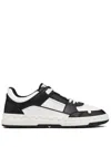 Valentino Dotsliberty Sneakers Leather Perforated Toe In Black