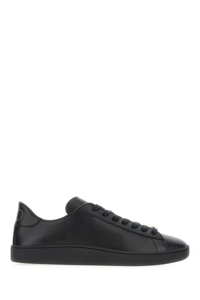 VALENTINO GARAVANI BLACK LEATHER SNEAKERS