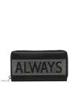 Valentino Black Leather Studded Zip Around Wallet (authentic Pre-loved)