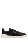 Valentino Black Upvillage Low Top Nappa Leather Sneakers In Black