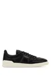 Valentino Black Upvillage Low Top Nappa Leather Sneakers In Black