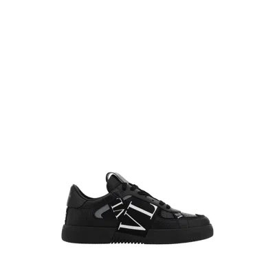 VALENTINO GARAVANI BLACK LEATHER VL7N SNEAKERS