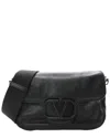 Valentino Black Leather Vlogo Leather Shoulder Bag (authentic Pre-loved)