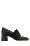 Valentino Garavani Vlogo Signature Fringed Calfskin Pumps 55mm Woman Black 40 In Black