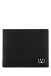 Valentino Billfold Wallet Only Card Vlogo Signat In Black