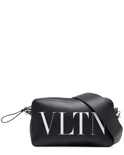 VALENTINO GARAVANI VALENTINO BLACK LEATHER VLTN CROSSBODY (AUTHENTIC PRE-LOVED)