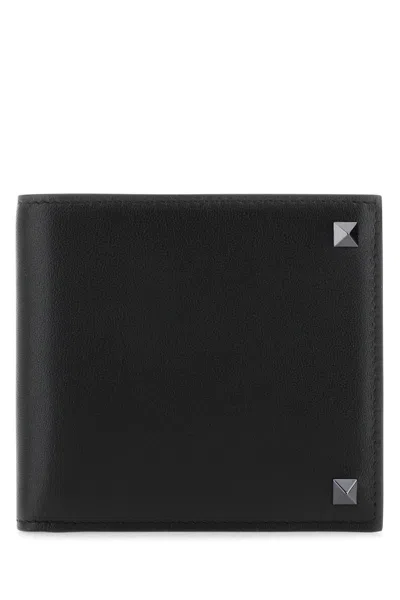 Valentino Garavani Black Leather Wallet