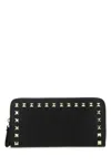 Valentino Zip Around Wallet In Nero