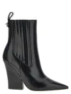 Valentino Vlogo Lockette Booties In Black