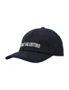Valentino Cotton Baseball Cap With Embroidery In Black