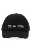Valentino Cotton Baseball Cap With Embroidery
