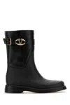 Valentino Rain Boots With Vlogo, The Bold Edition In Black