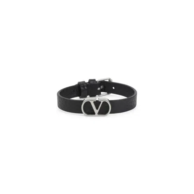 Valentino Garavani Black Logo Bracelet