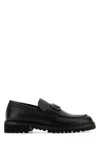 Valentino Garavani Black Loafers With Vlogo Detail And Platform In Leather Man