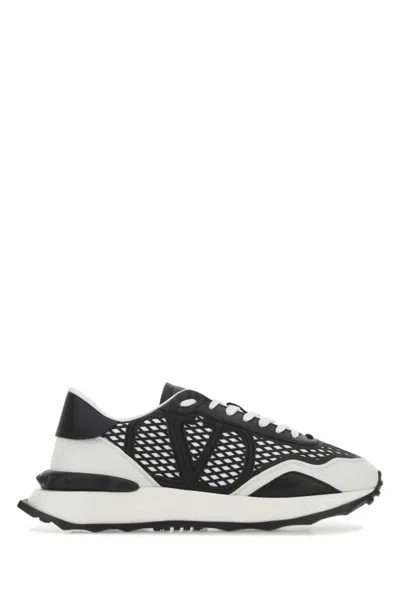 Valentino Garavani Sneakers Mesh Panel Rubber Sole In A01