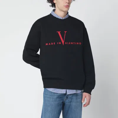 VALENTINO BLACK MADE IN VALENTINO SWEATSHIRT