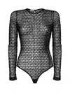 VALENTINO BLACK MESH BODYSUIT