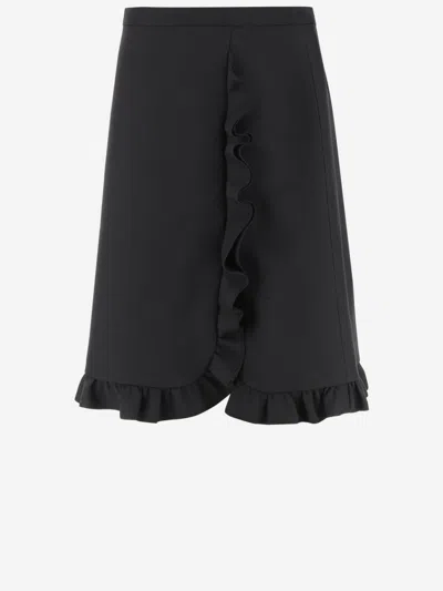 Valentino Black Midi Skirt