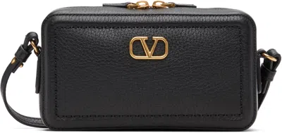 Valentino Garavani Black Mini Alltime Camera Case Bag