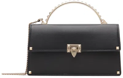 Valentino Garavani Black Mini Stud Bag