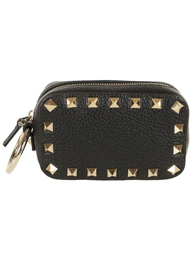 Valentino Garavani Valentino Black Mini Vanity Case Rockstud Bag