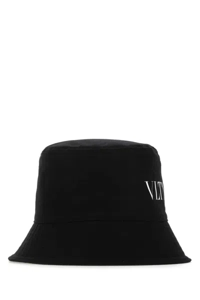 Valentino Garavani Black Monogram Bucket Hat
