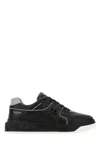 Valentino One Stud Low-top Sneakers In Black