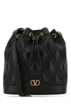 Valentino Women's Quiltie 67 Leather Bucket Bag