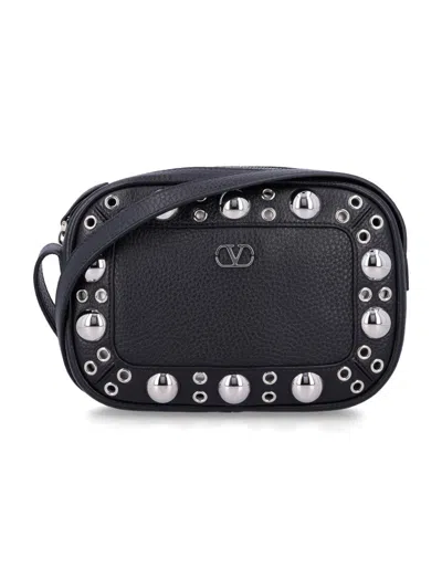 Valentino Garavani Black Nellcote Crossbody Bag