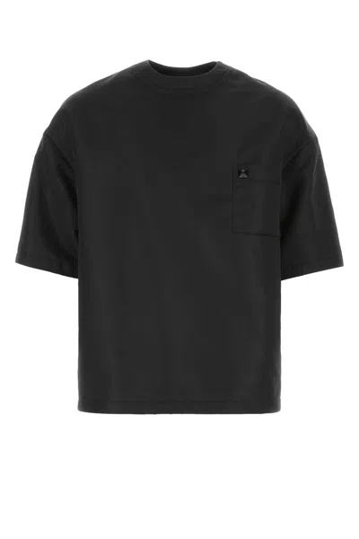 Valentino Black Nylon Oversize Shirt